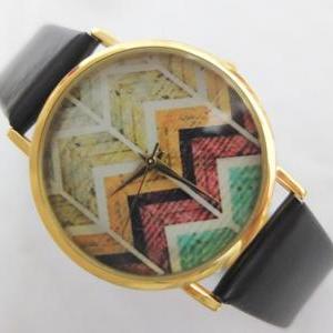 Wood Watch,vintage Style Leather Watch,women..